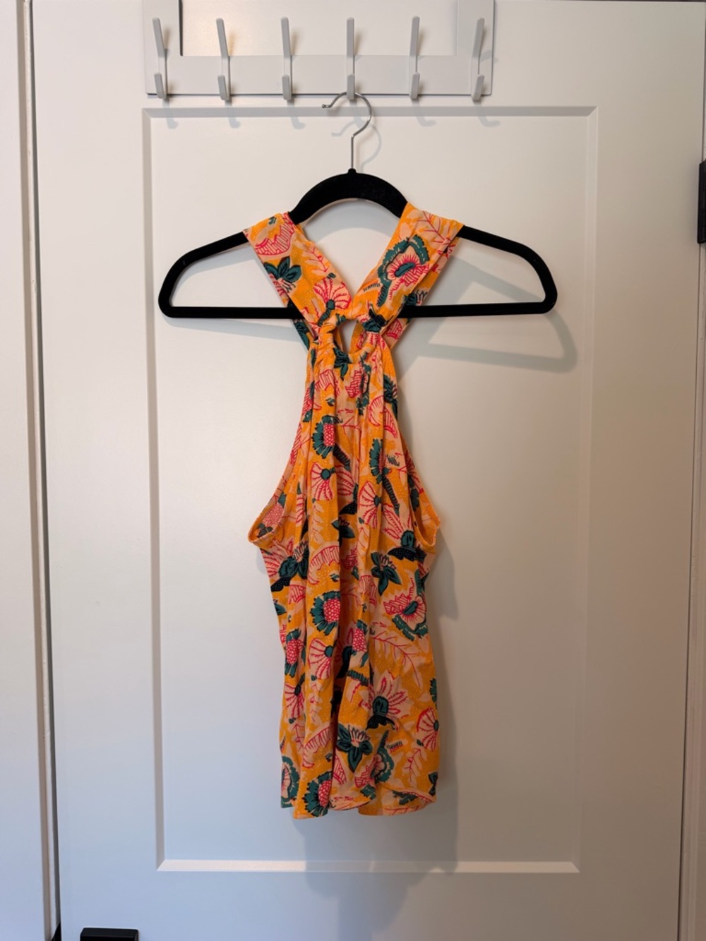 Maeve Yellow Floral Halter Tank Top